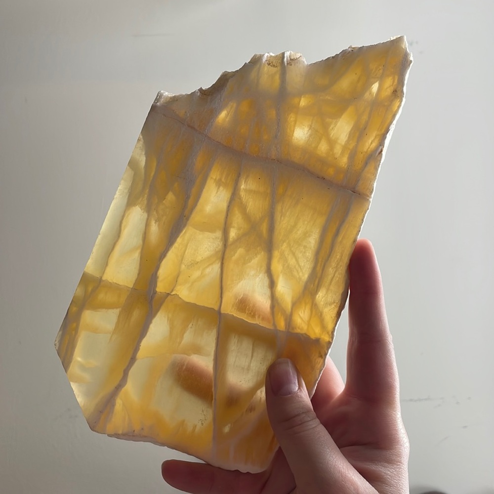 Yellow Stone like platter / Tray